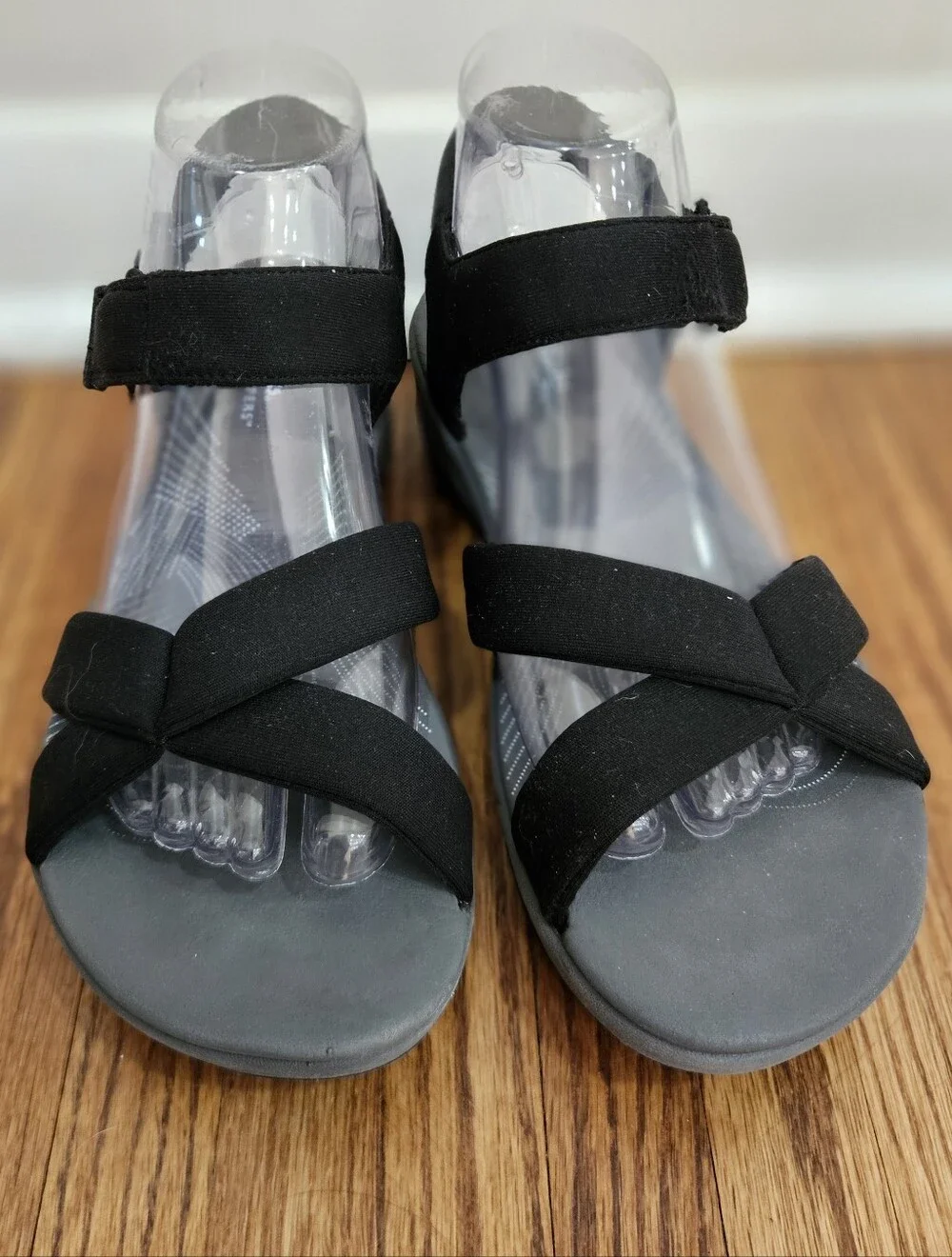 Clarks Cloud Steppers Womens Sandals 8 Textile Washable Beach Comfy Walking